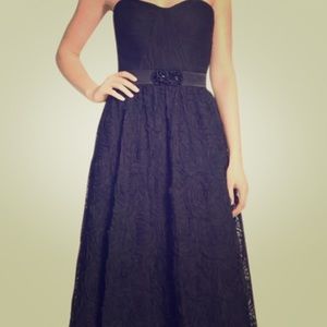 Black rosette gown